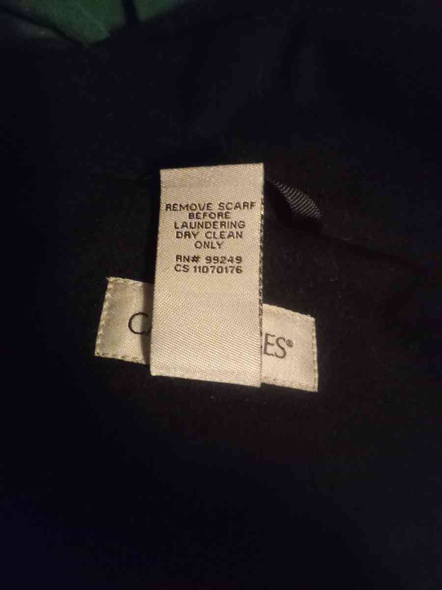 Catherines 2X Detachable Hooded Black Coat