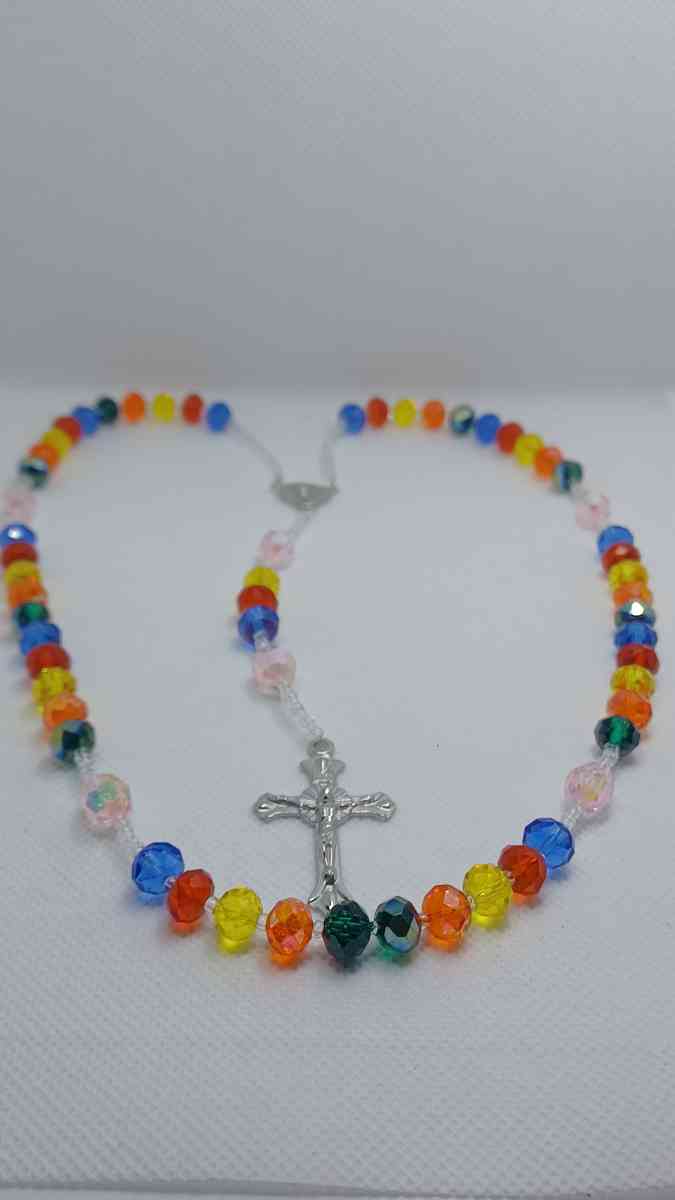 rainbow colors rosary