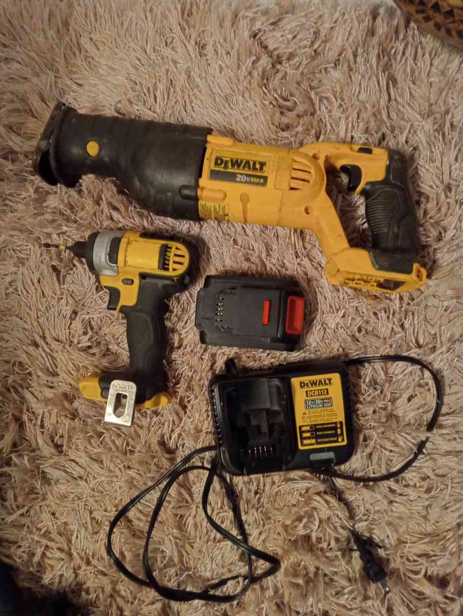 DeWalt impact driver and saw