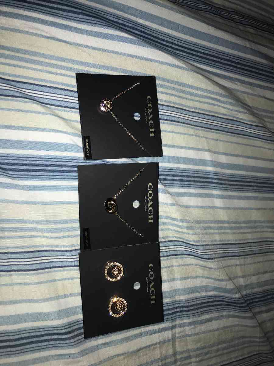 couch necklace and earrings