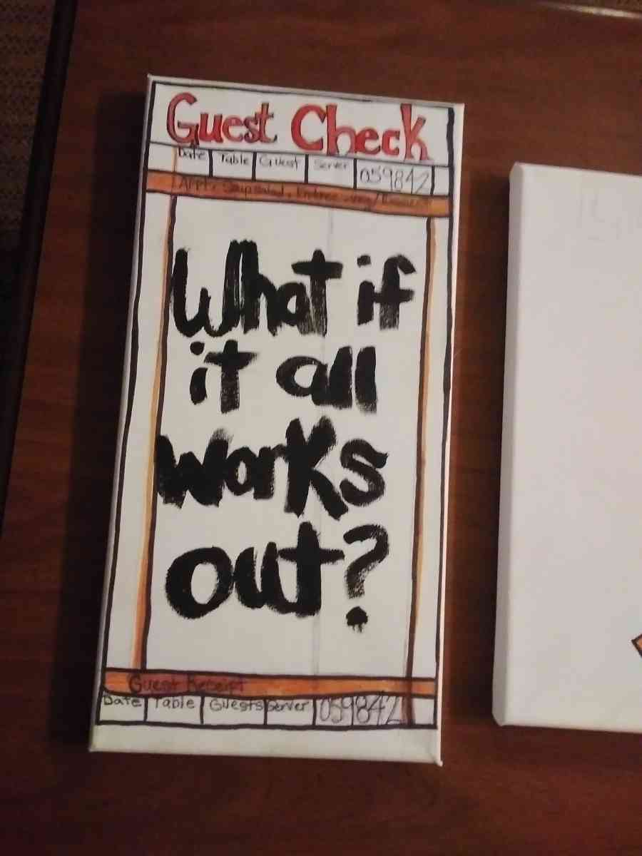 3 piece hand painted picture set