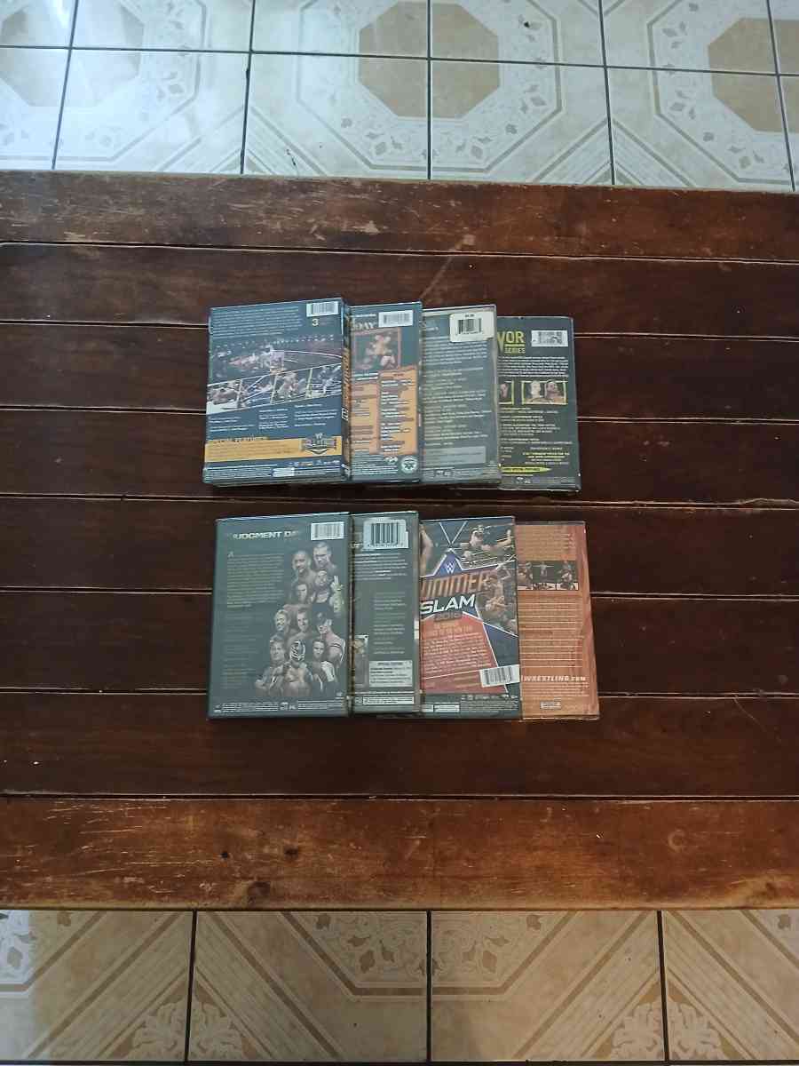 Lot Of 8 WWE And TNA DVDs