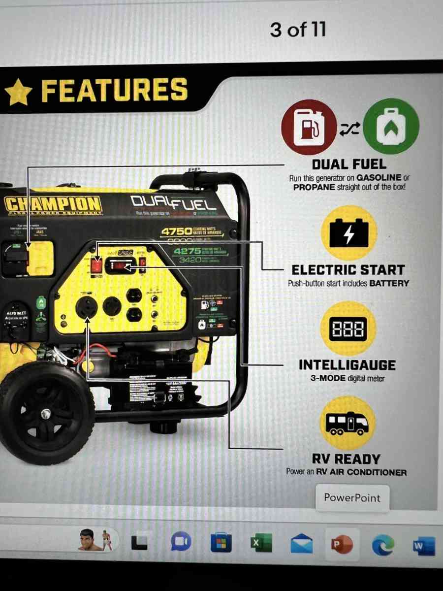 generator gas and propane