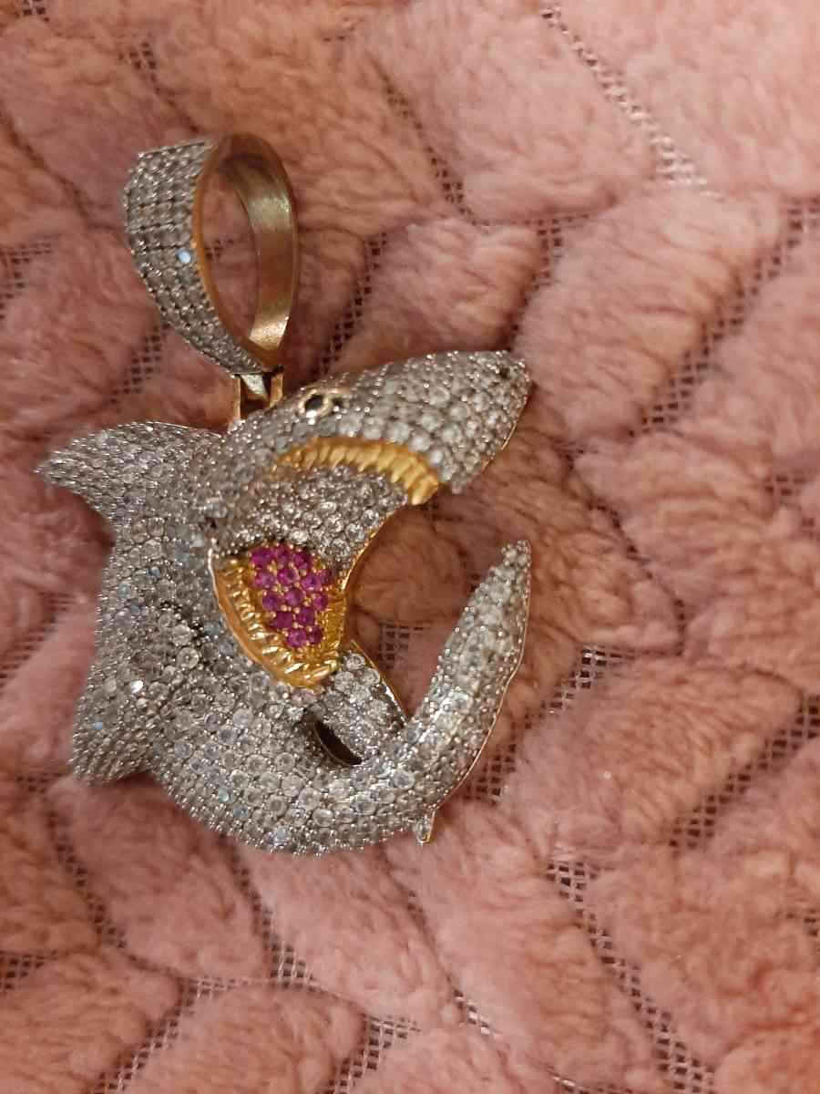 Faux SHARK PENDANT