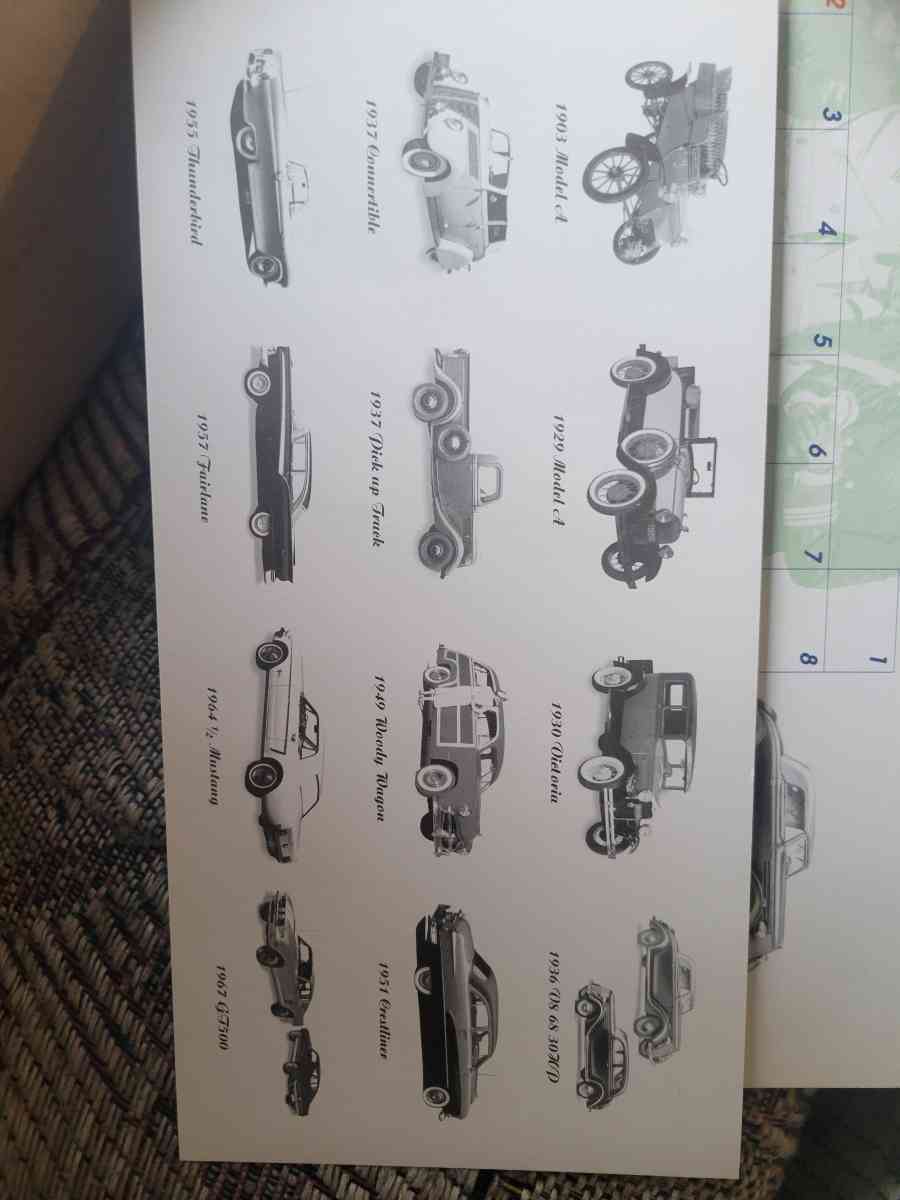 Ford motors classic collections 2006 AD calander