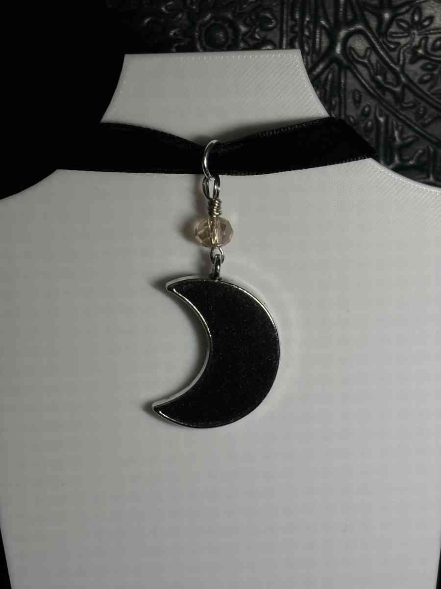 Crystal Crescent Choker