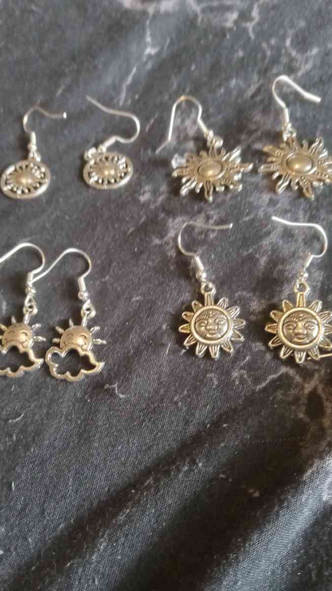 Sun Themed Earrings