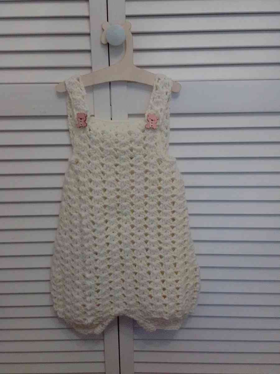 Baby Romper handcrafted by Yarn Artist The Angry Crocheter