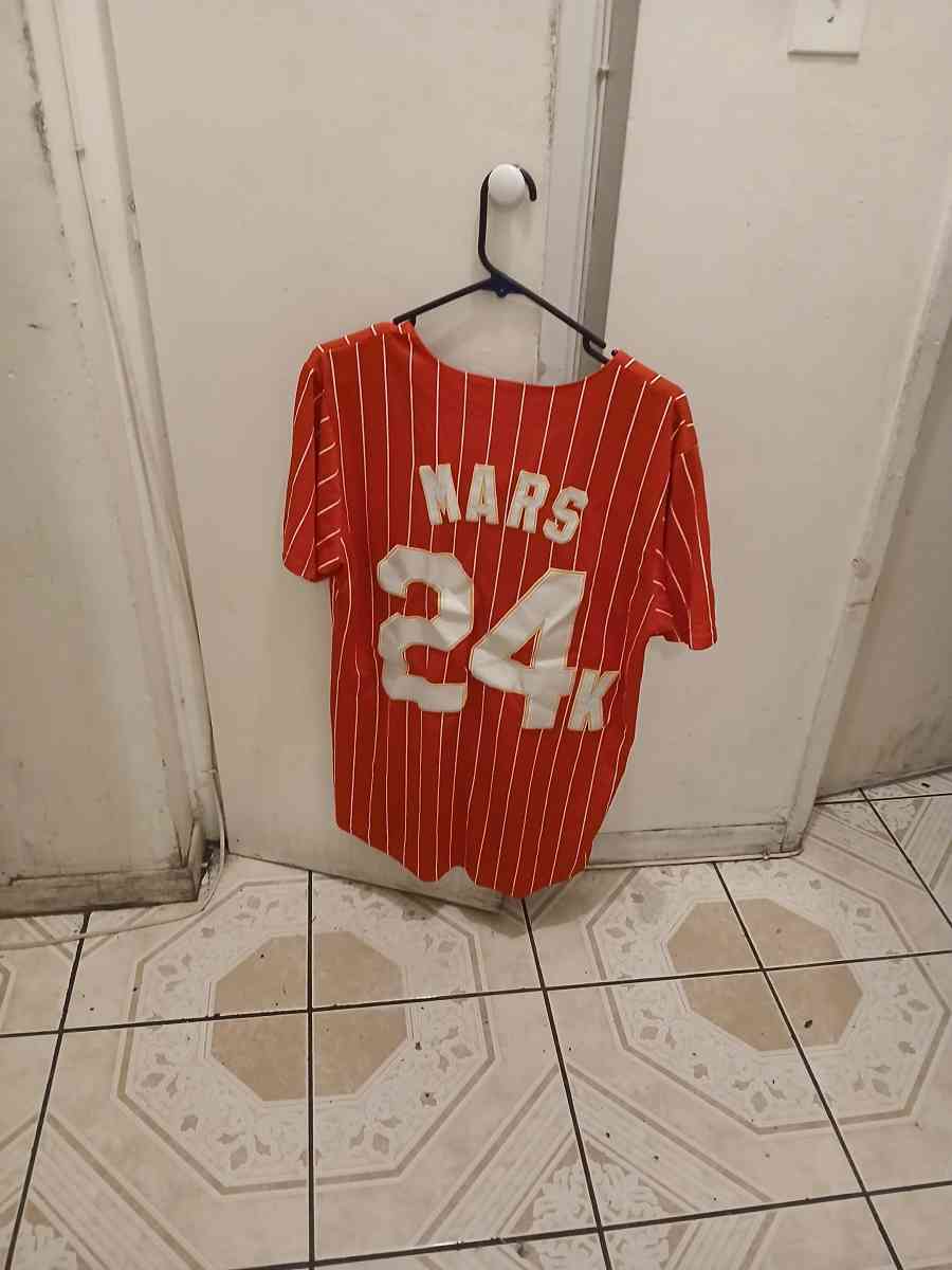 Bruno Mars 24K Hooligans Baseball Jersey Shirts M
