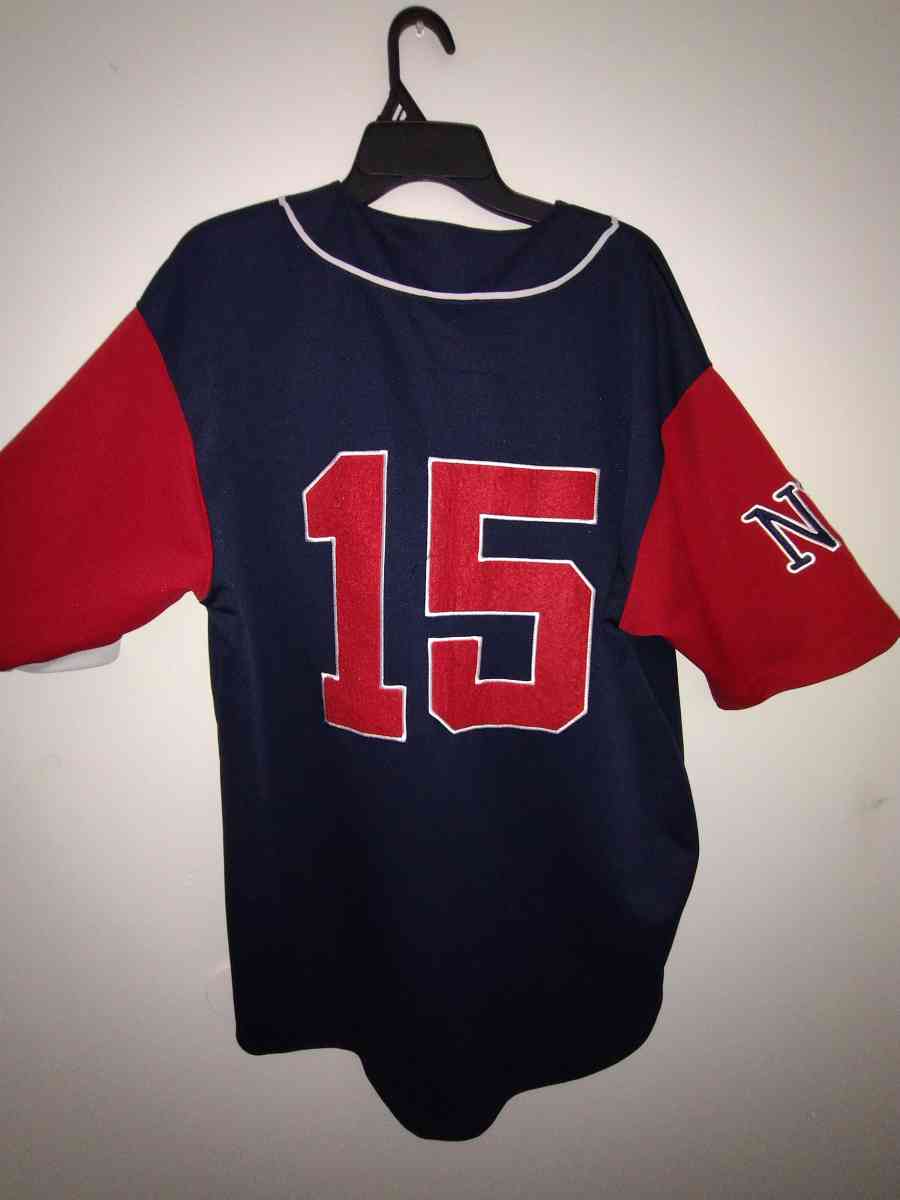 Boom X Sports Baseball New York Jersey Navy Blue and Red