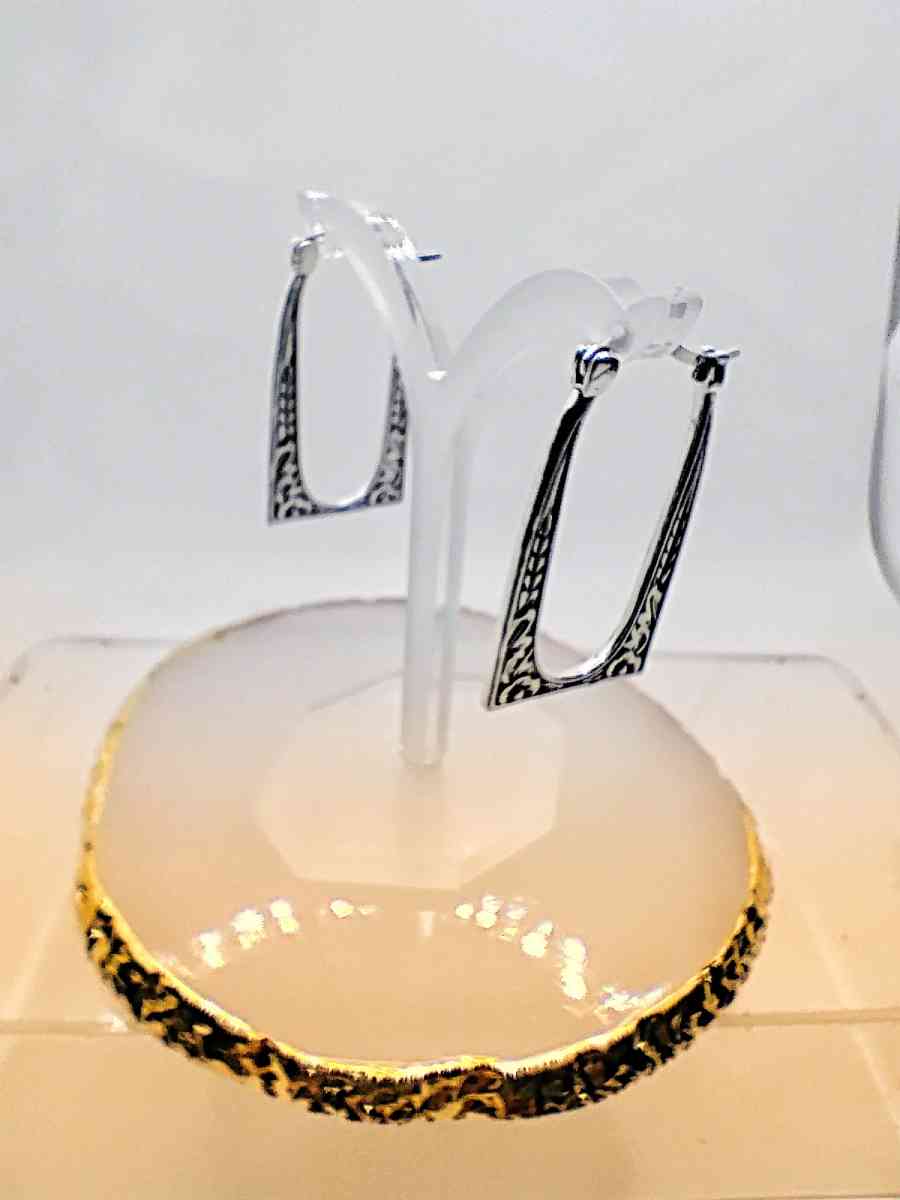 Silver earrings