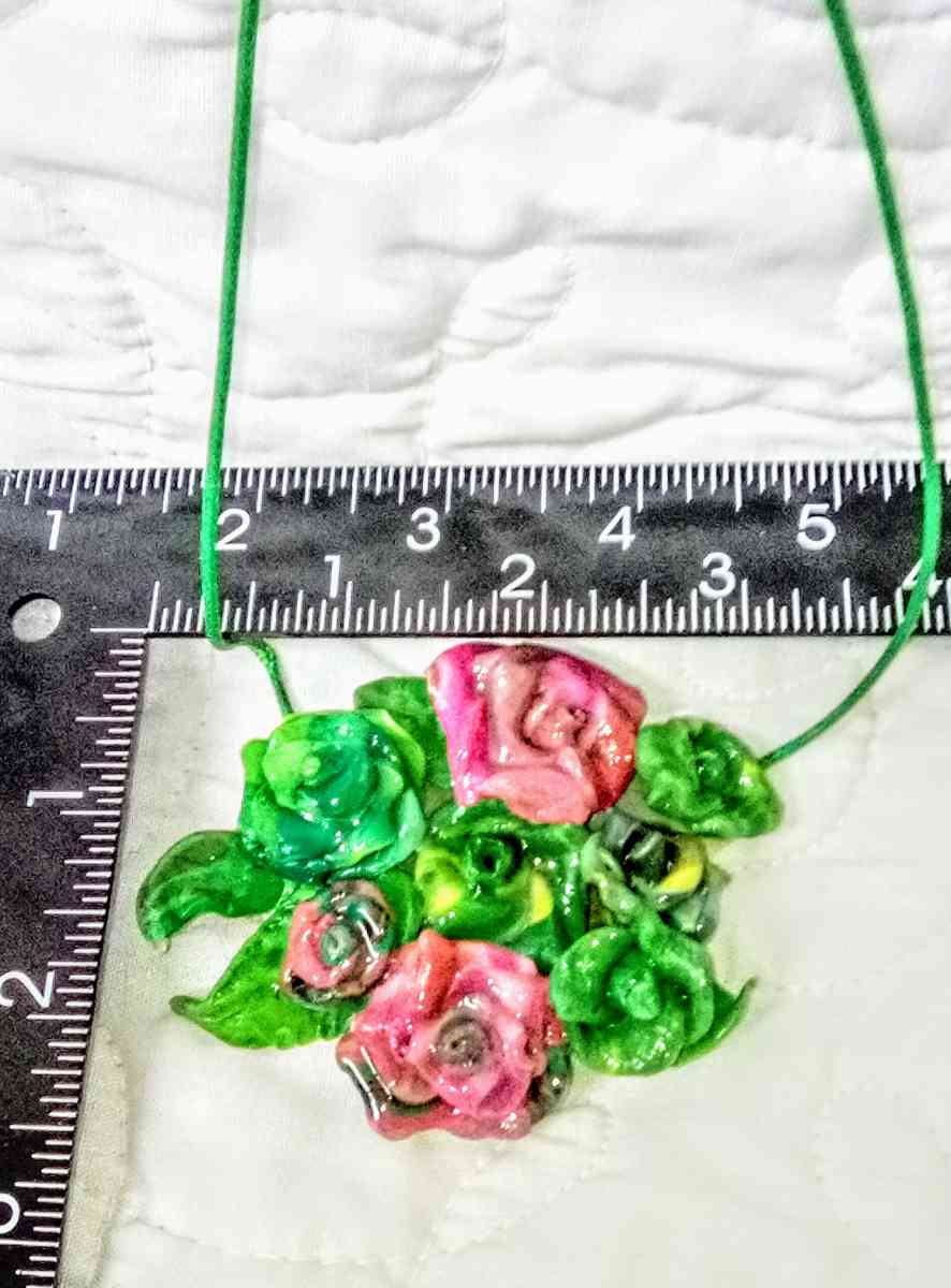 Handcrafted One of a kind Original Rose Statement Necklaces