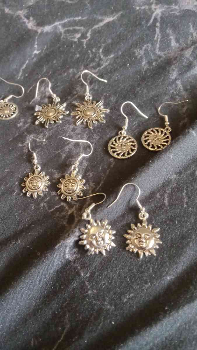 Sun Themed Earrings