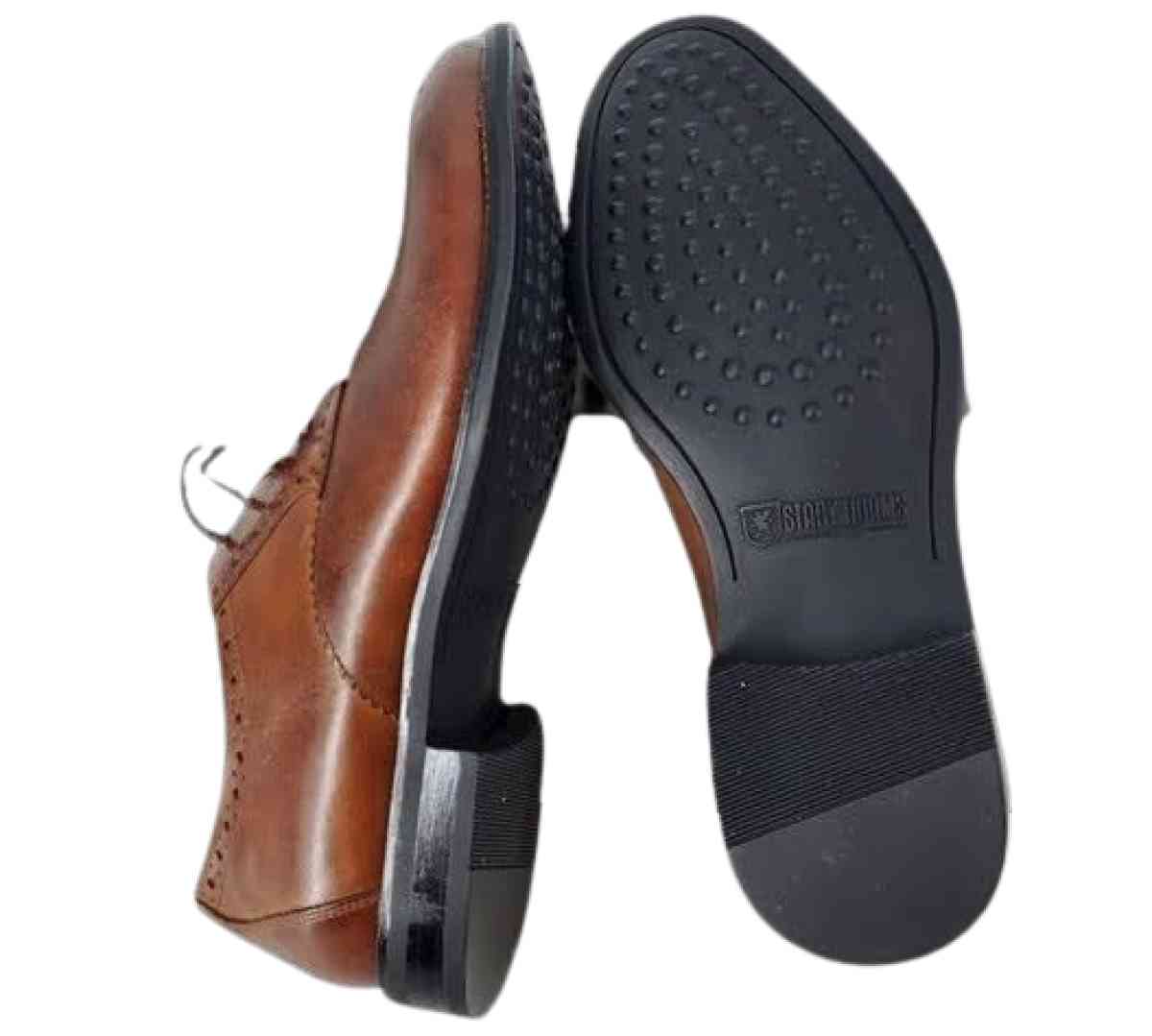 Stacy Adams Leather Graham Cognac Lace Up Oxford