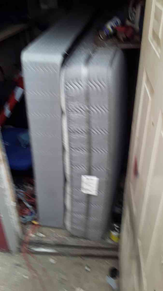 bed with matching mattress and box spring