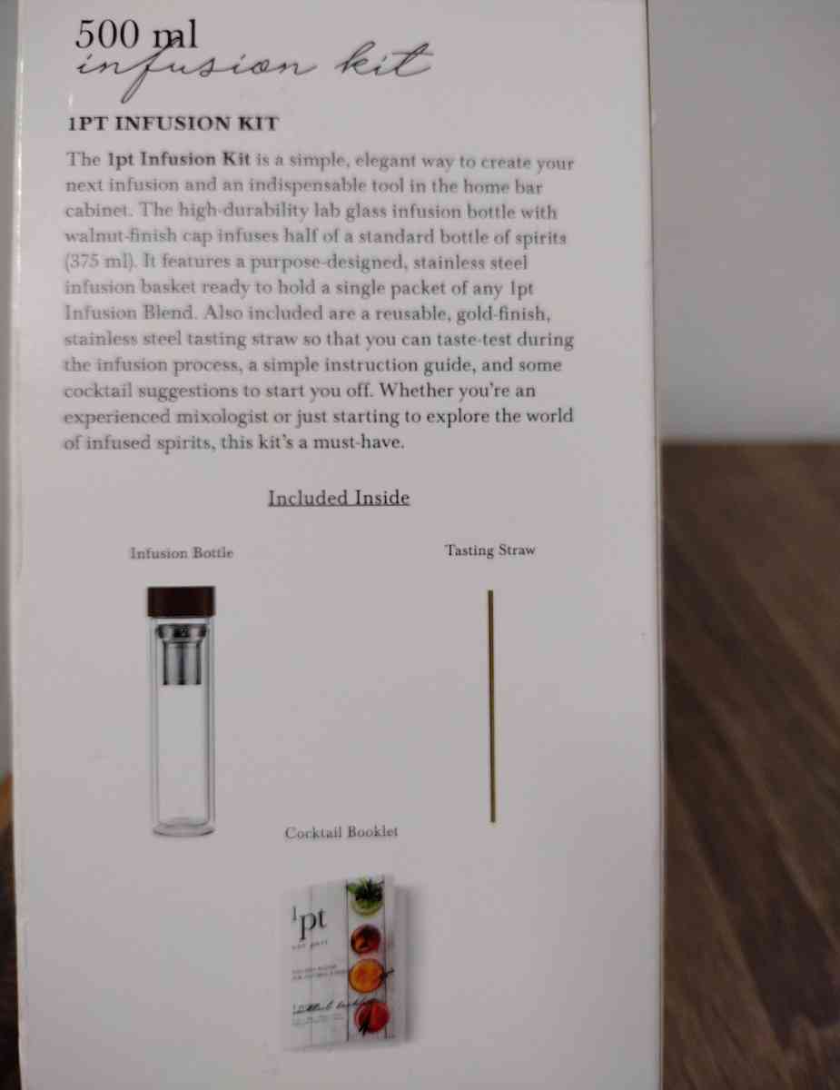 1pt One Part Co Infusion Blender BarAlcoholic Drinks