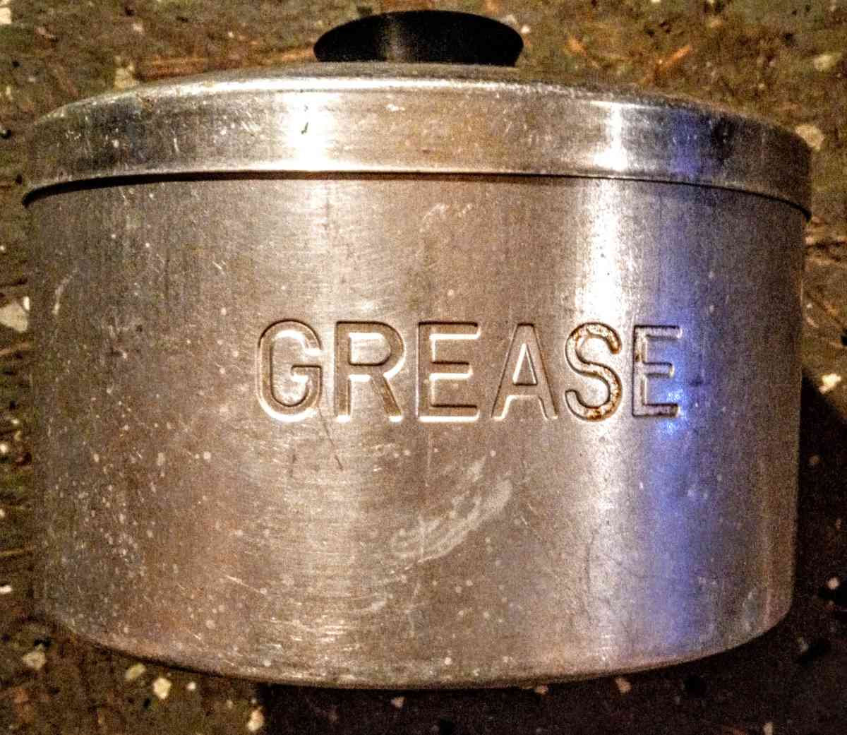 Aluminum Grease Container