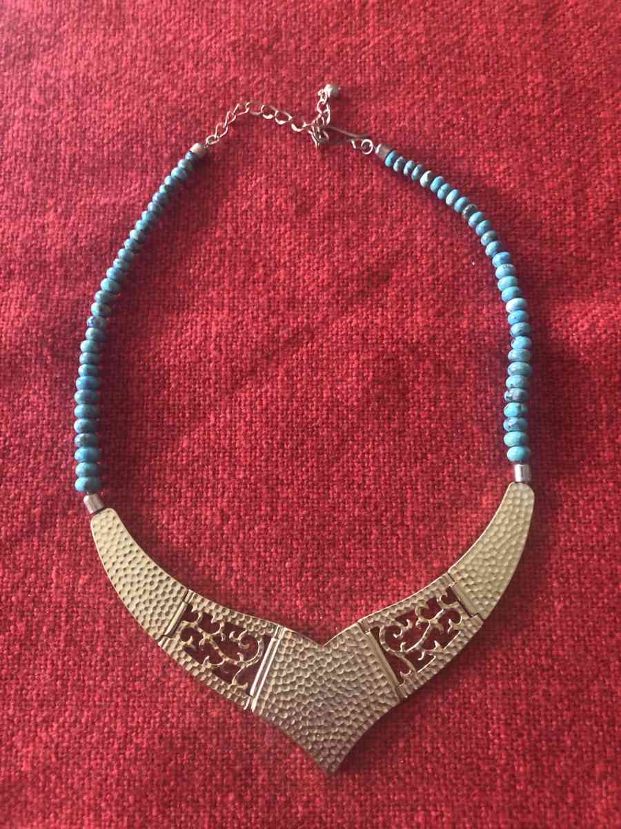 Jay King Gemstone Signed DTR  Copper and Inlay Turquoise Nec