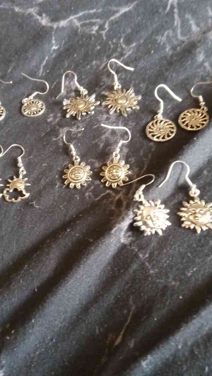 Sun Themed Earrings