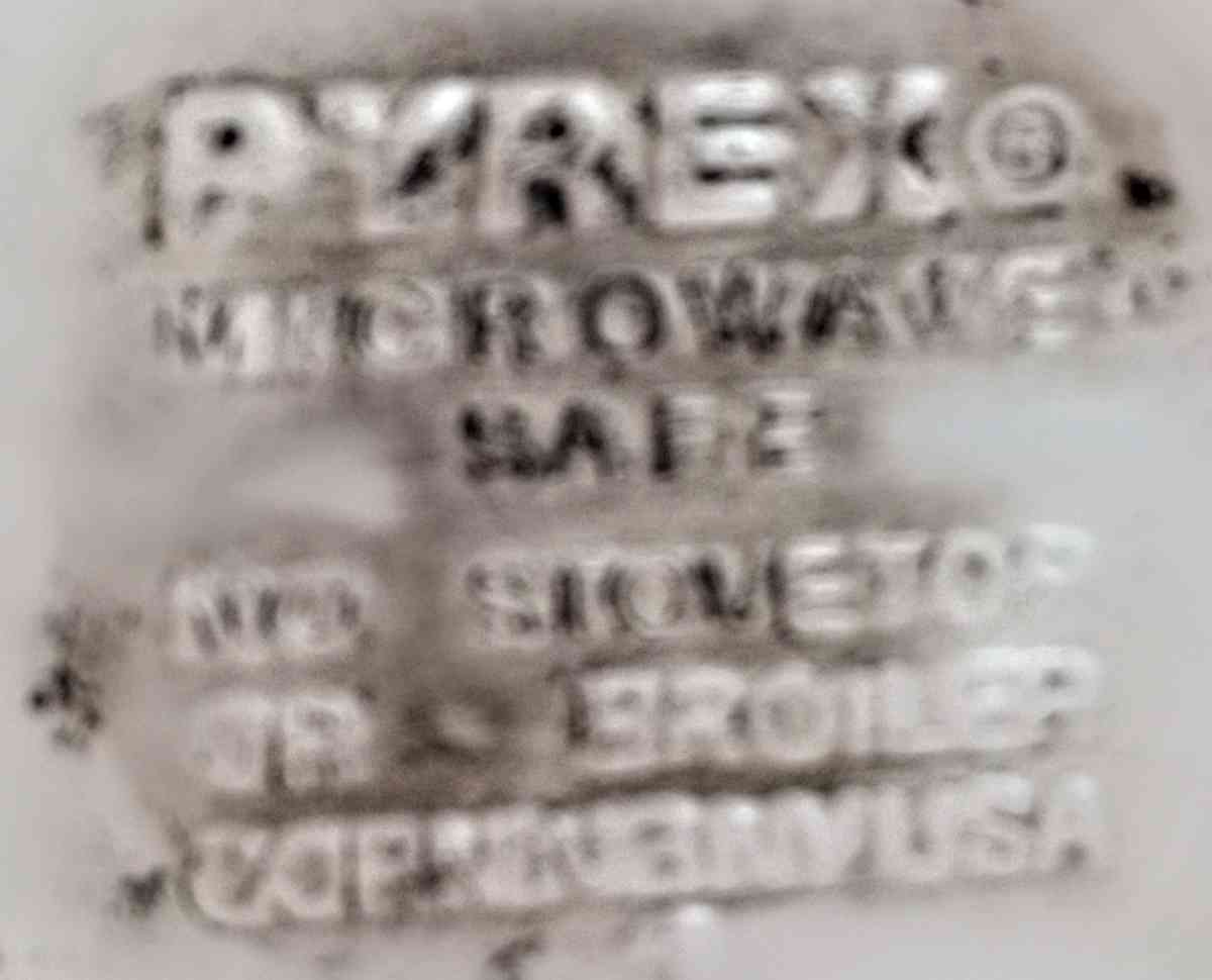 Pyrex Milk Glass Cup with Blue Flowers Design