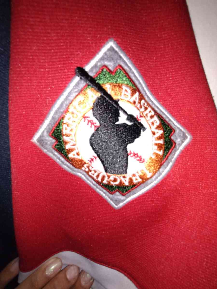 Boom X Sports Baseball New York Jersey Navy Blue and Red