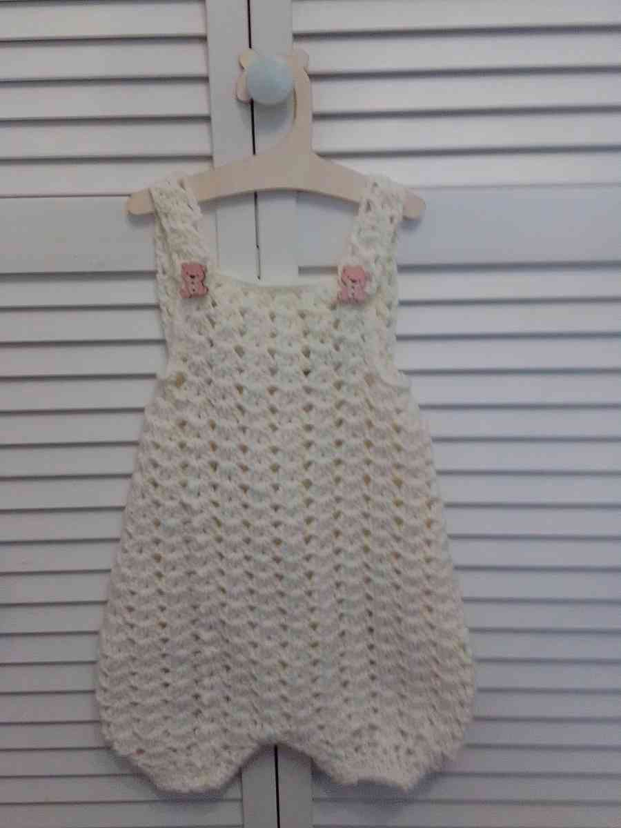 Baby Romper handcrafted by Yarn Artist The Angry Crocheter