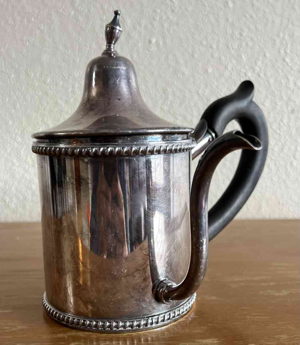 Wonderful Old Vintage Sliver Plated Tea Pot With Birtsh Lago