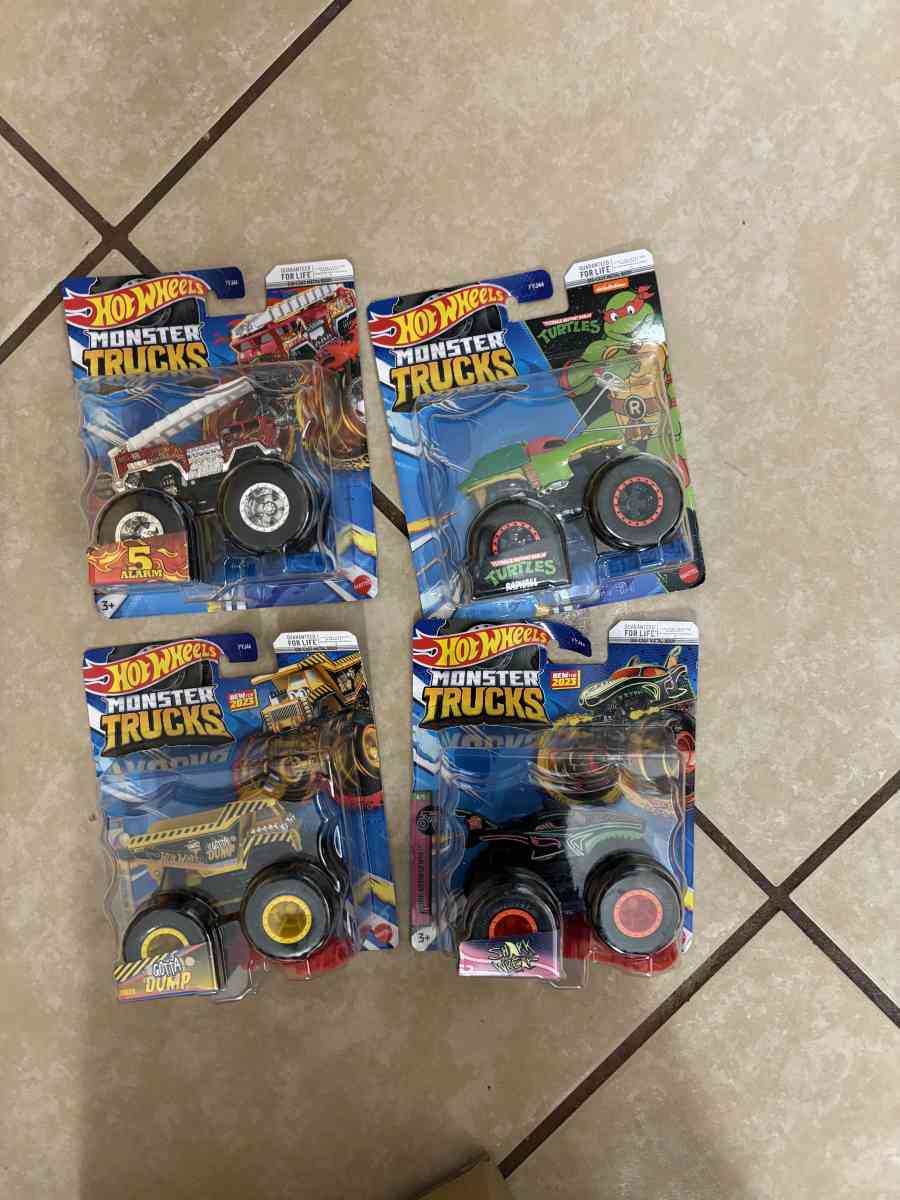 hot wheels monster trucks 4 pack