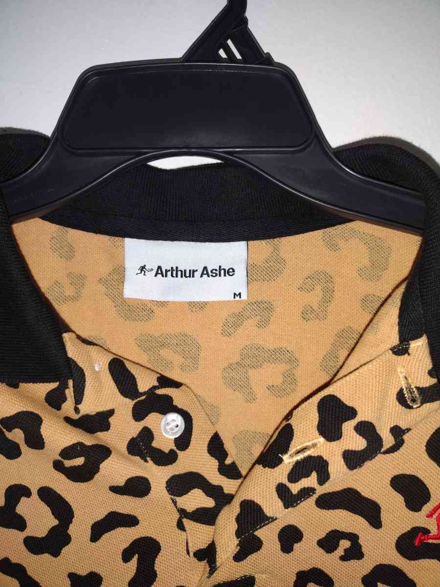 Arthur Ashe Leopard 1968 Tennis Tee