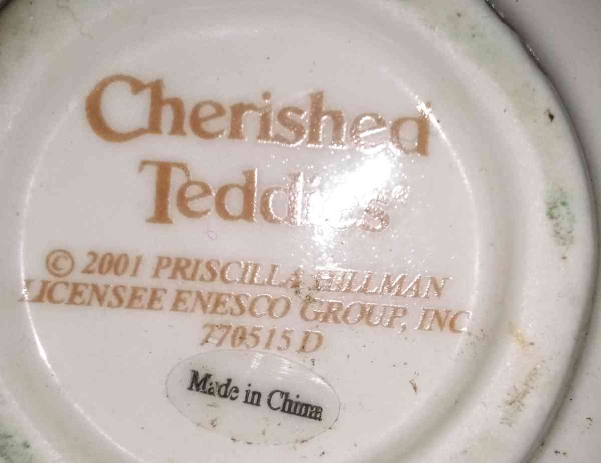 cherished teddies tea cup