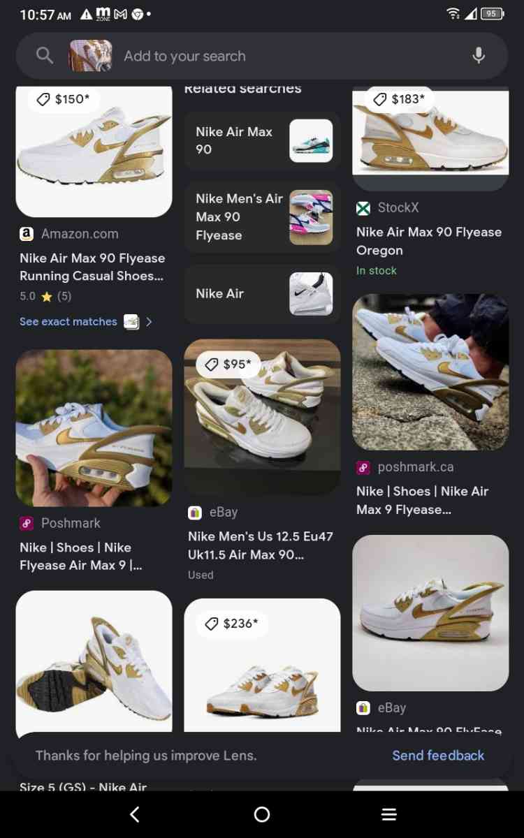 7 Y GoldWhite Nike Flyease