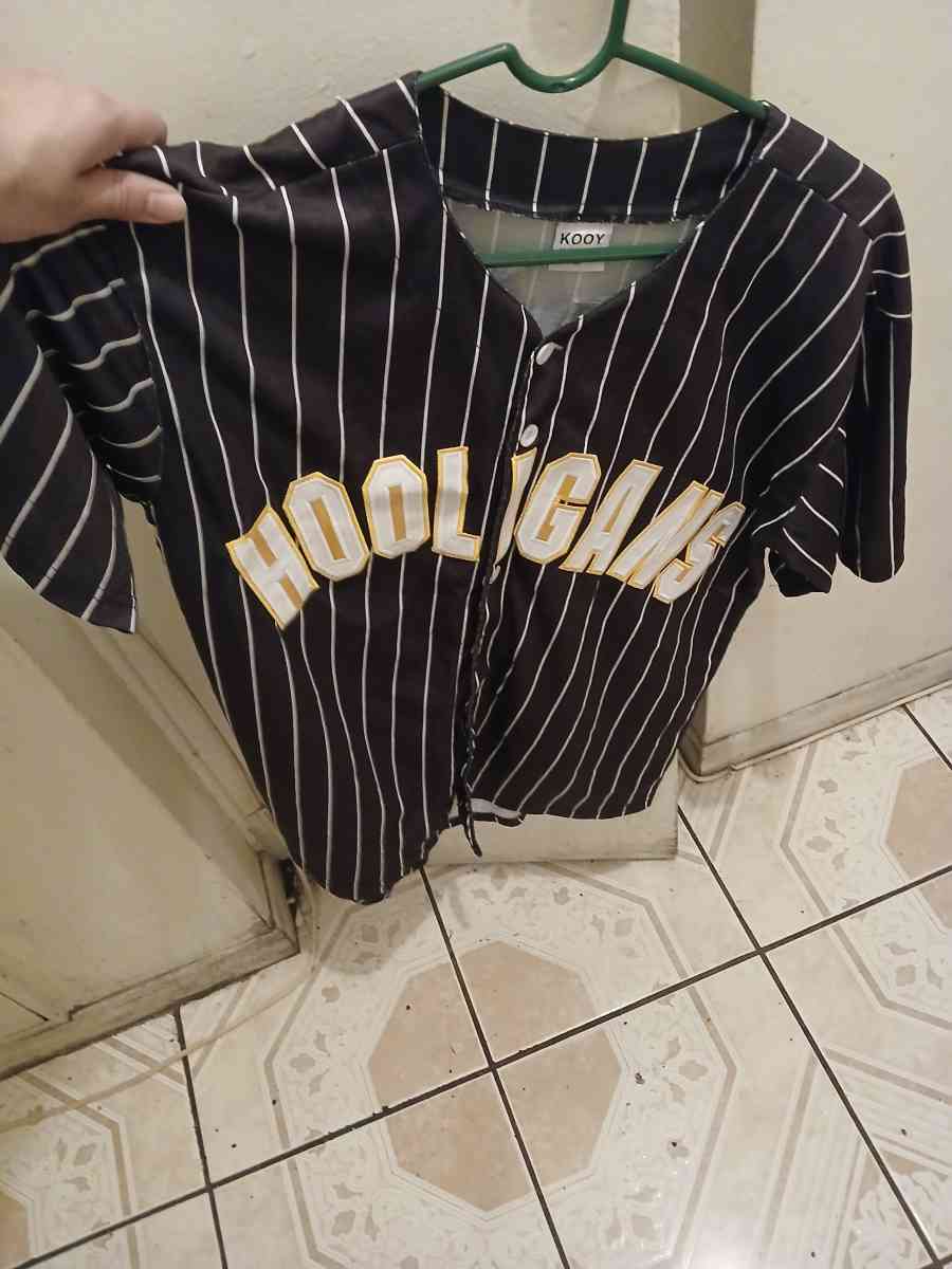 Bruno Mars Hooligans Baseball Jersey Black Shirt Size M
