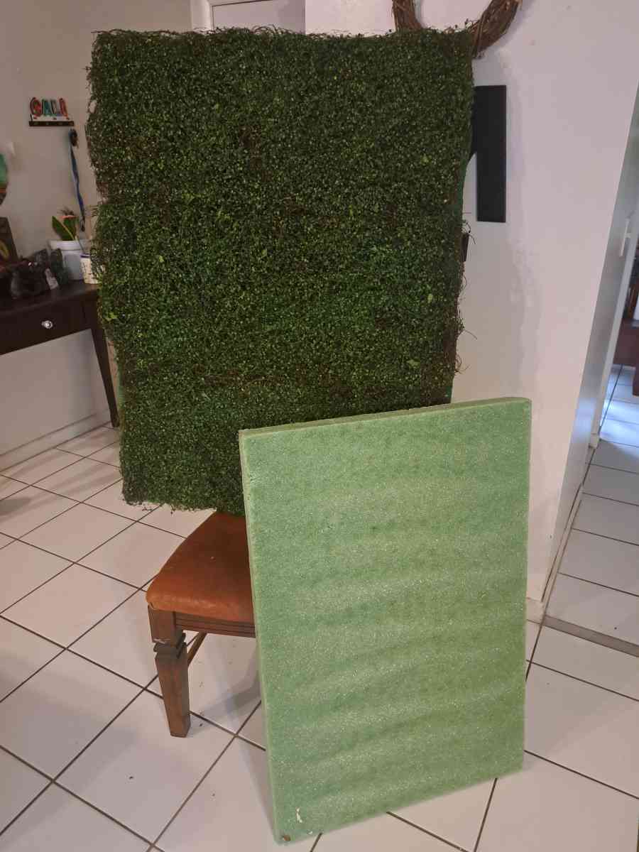 Artificial fake Grass wall decor stand