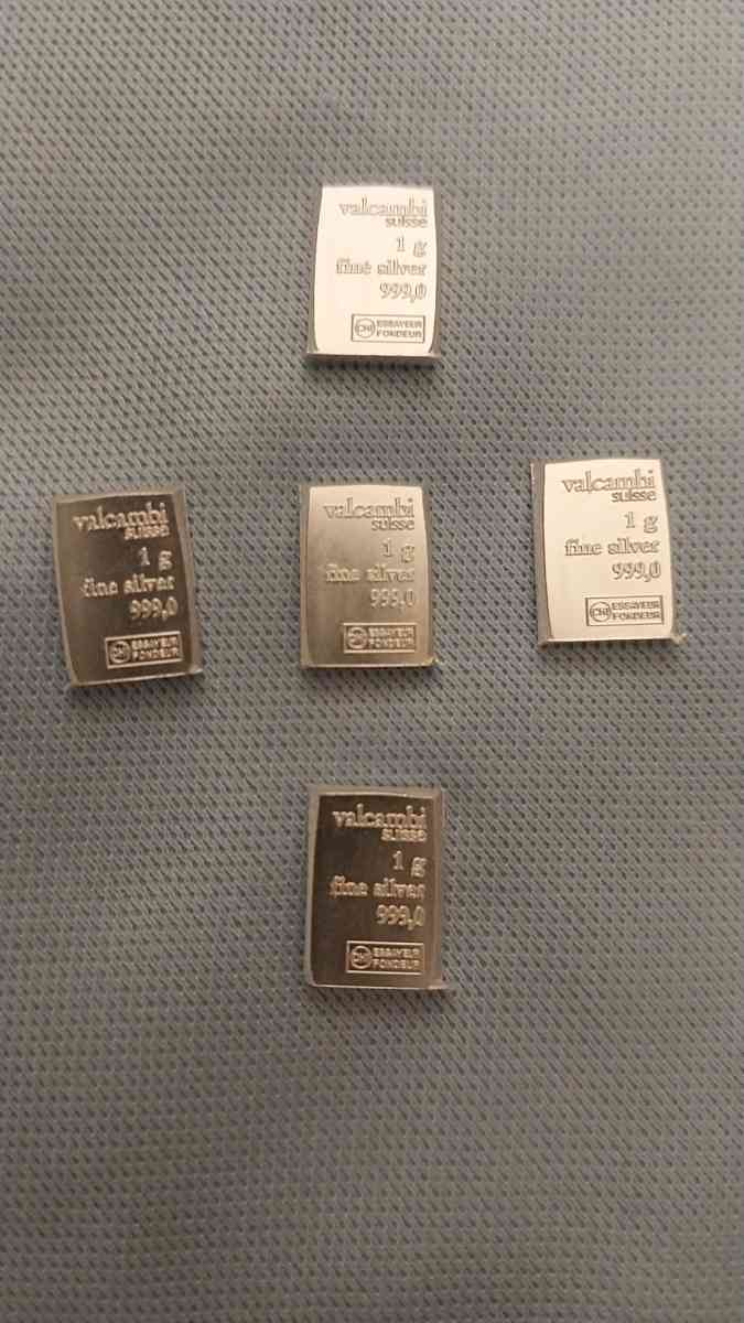 lot of 10 999 fine silver bars