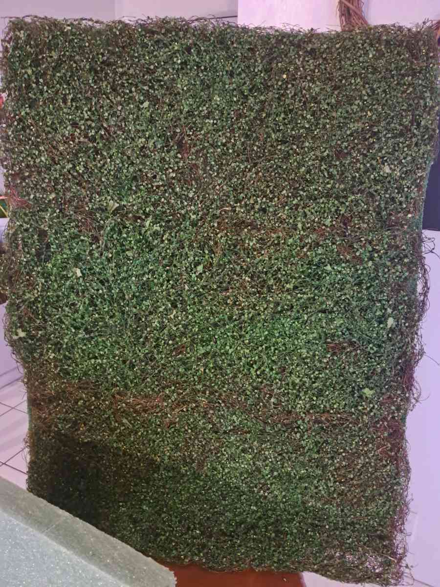 Artificial fake Grass wall decor stand