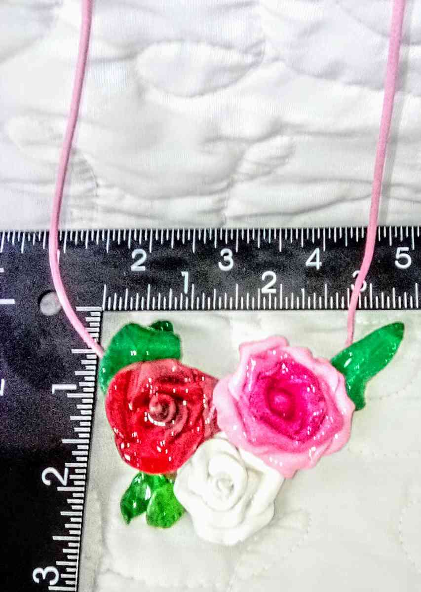 Handcrafted One of a kind Original Rose Statement Necklaces