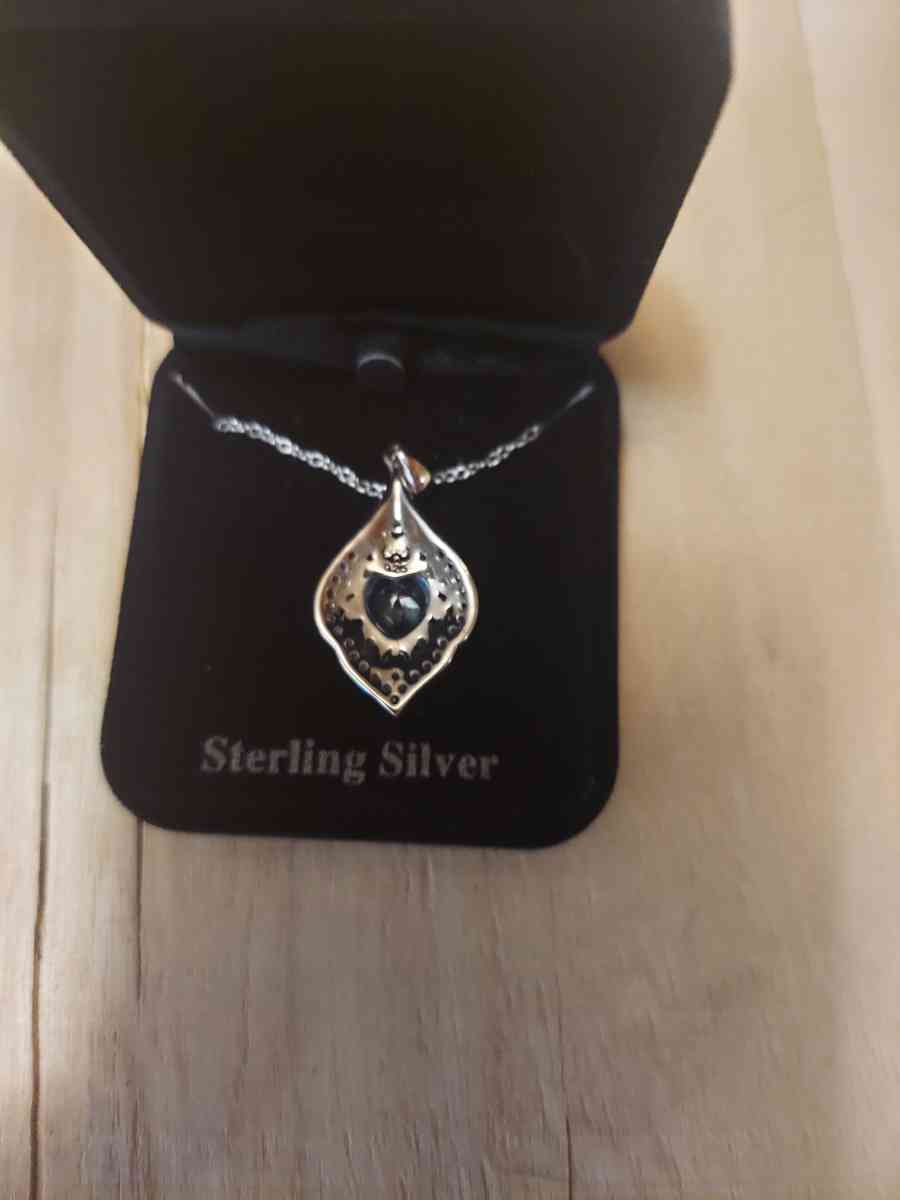 This is a nice sterling silver necklace  very nice