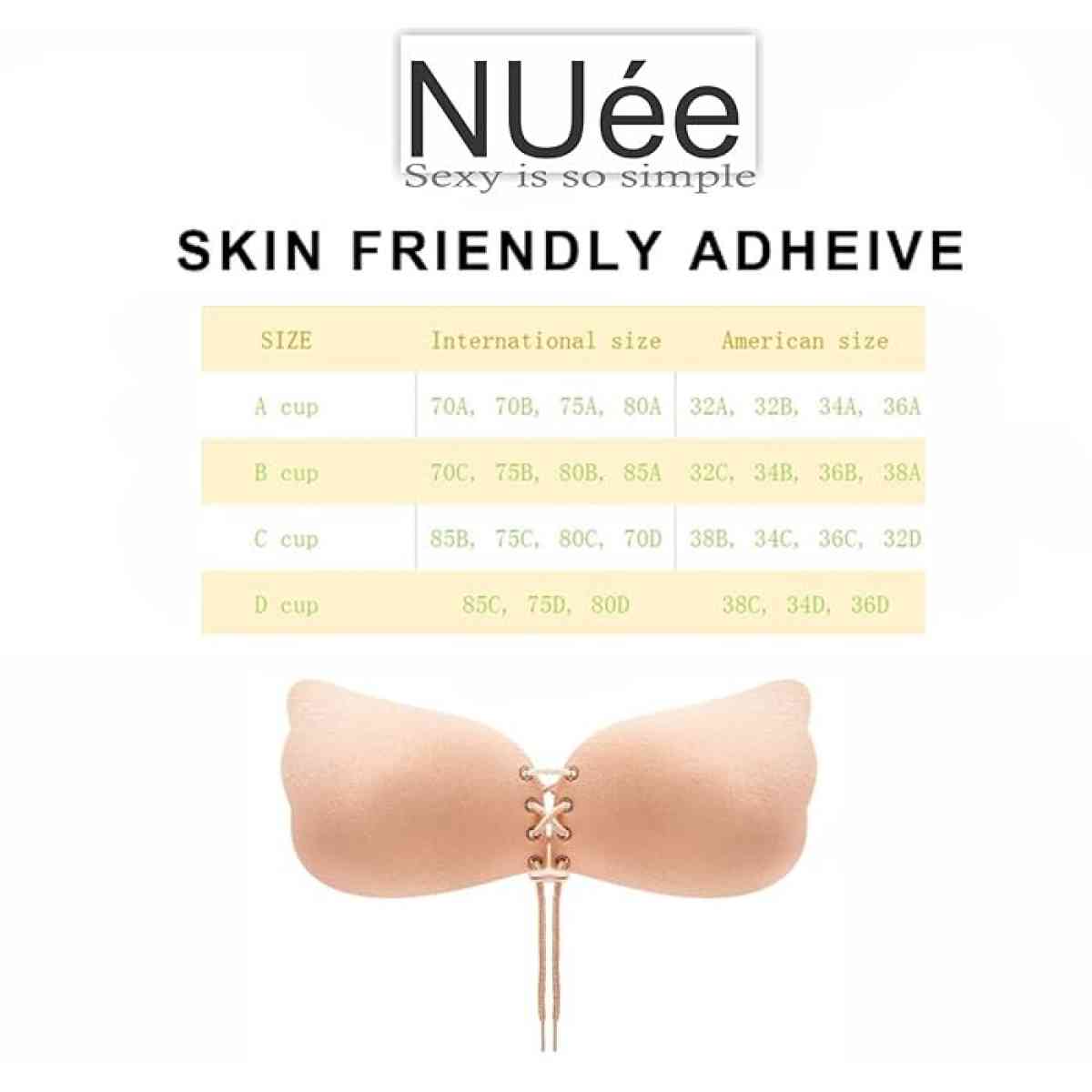 NUee strapless backless bra