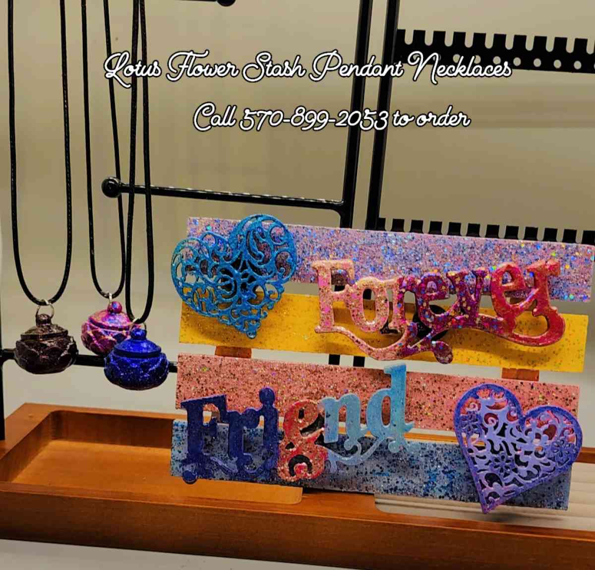 Lotus Flower Pendant Necklace and or Magnet Board