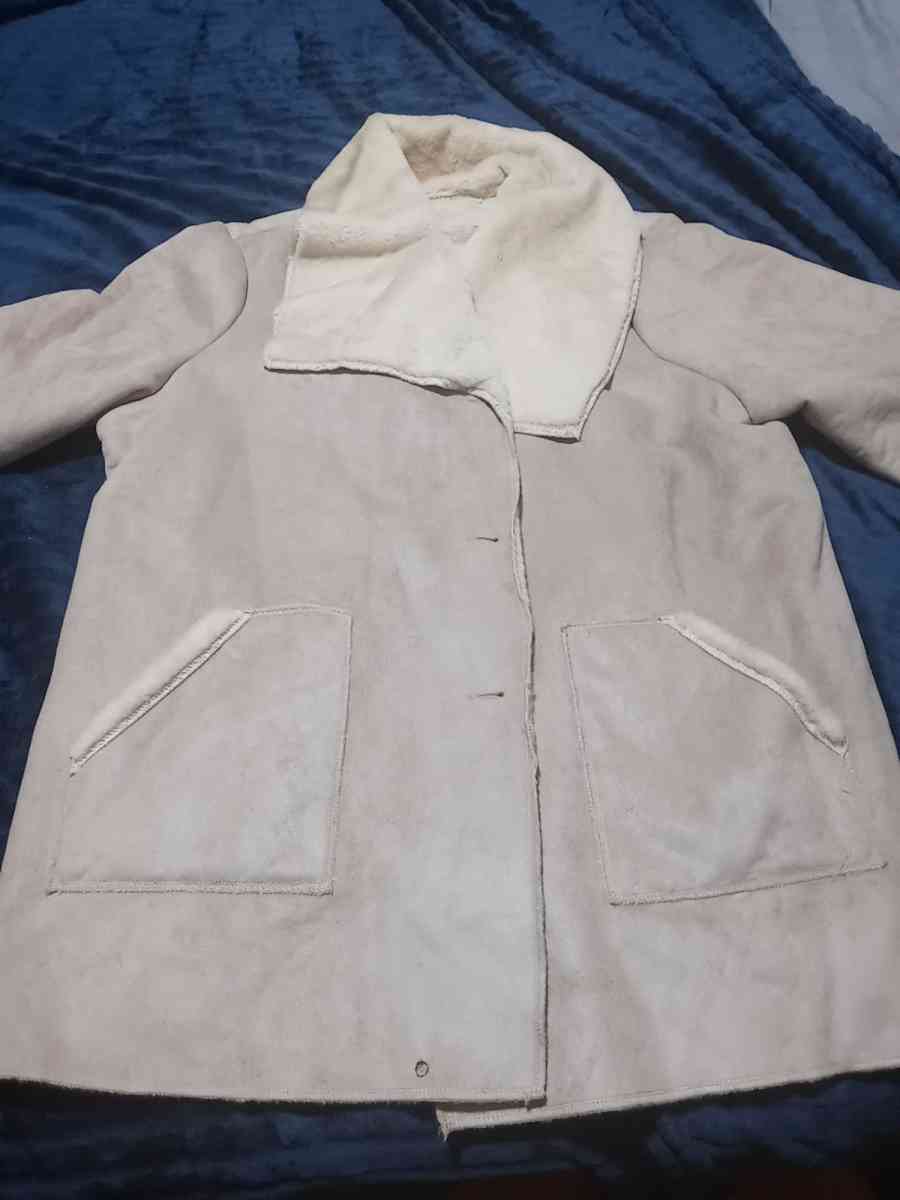suede womens coat used
