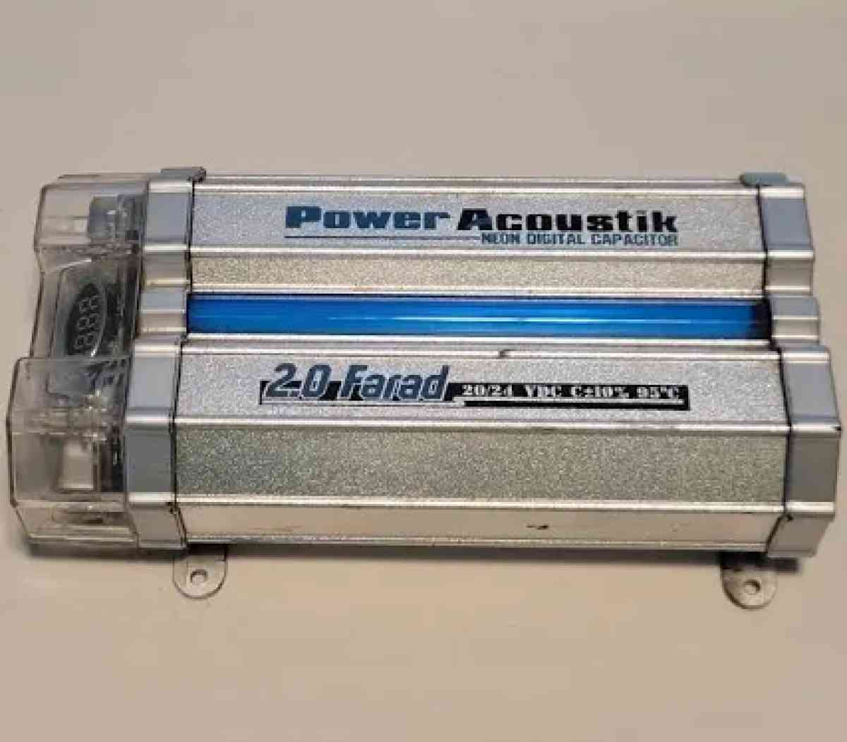 Power Acoustik Neon Digital 20 Farad Capacitor