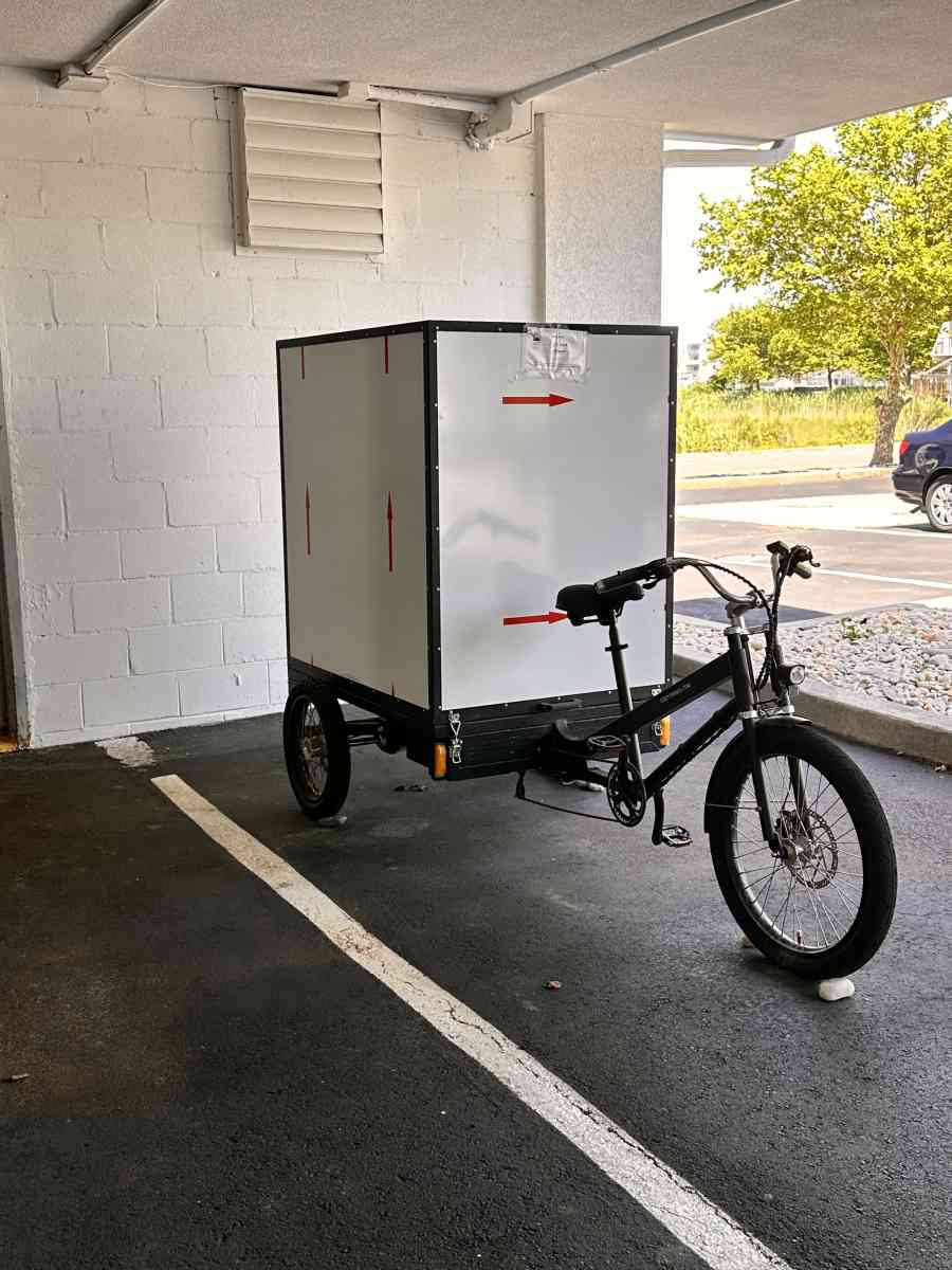 Electric Box Cargo Bike Trike  Efficient Delivery Solution