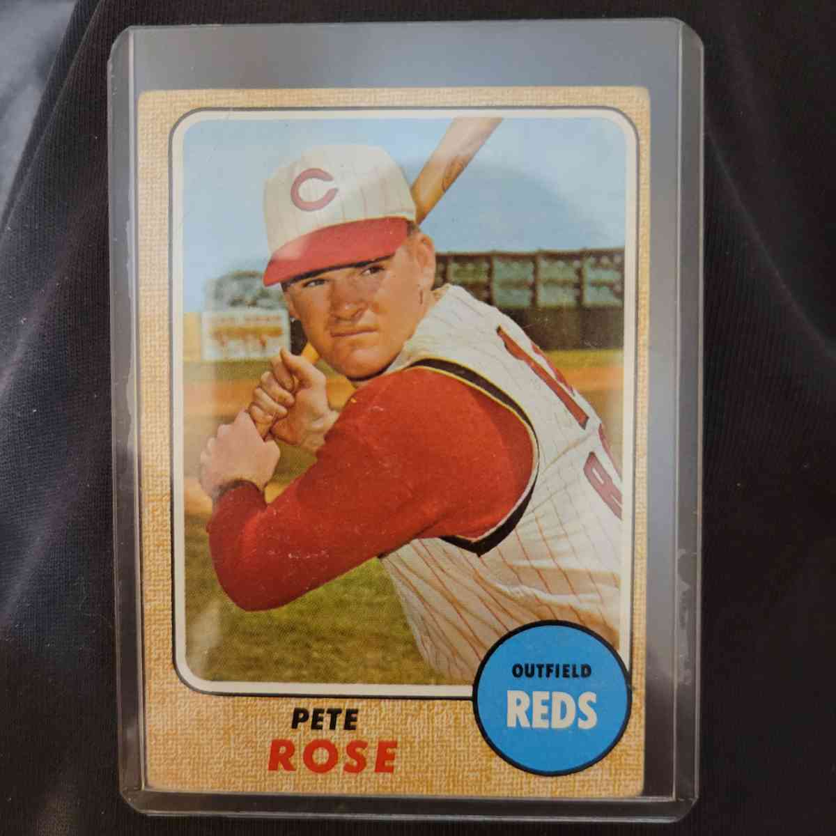 pete rose topps 1968 card