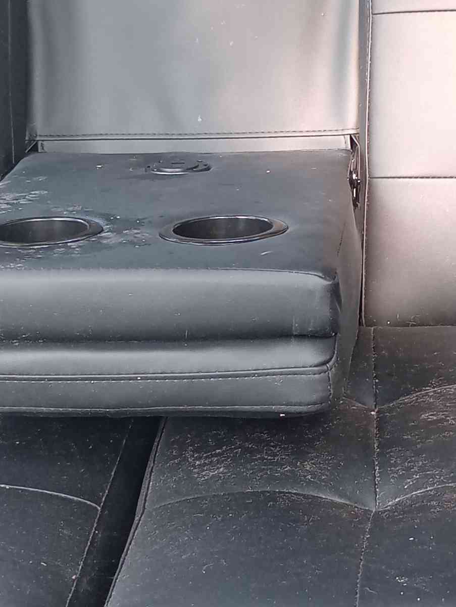 black leather futon couch