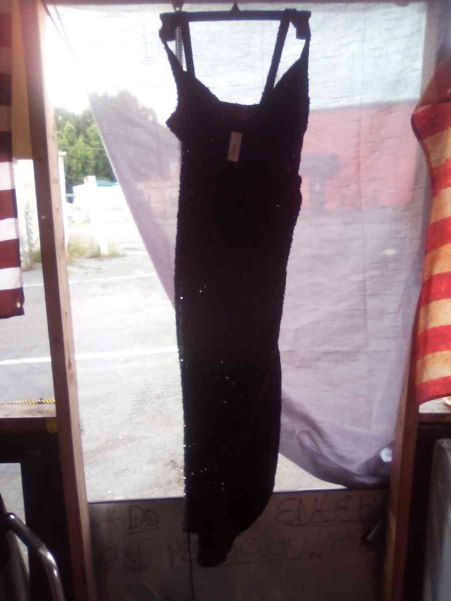 womens Black Sparkling Dress