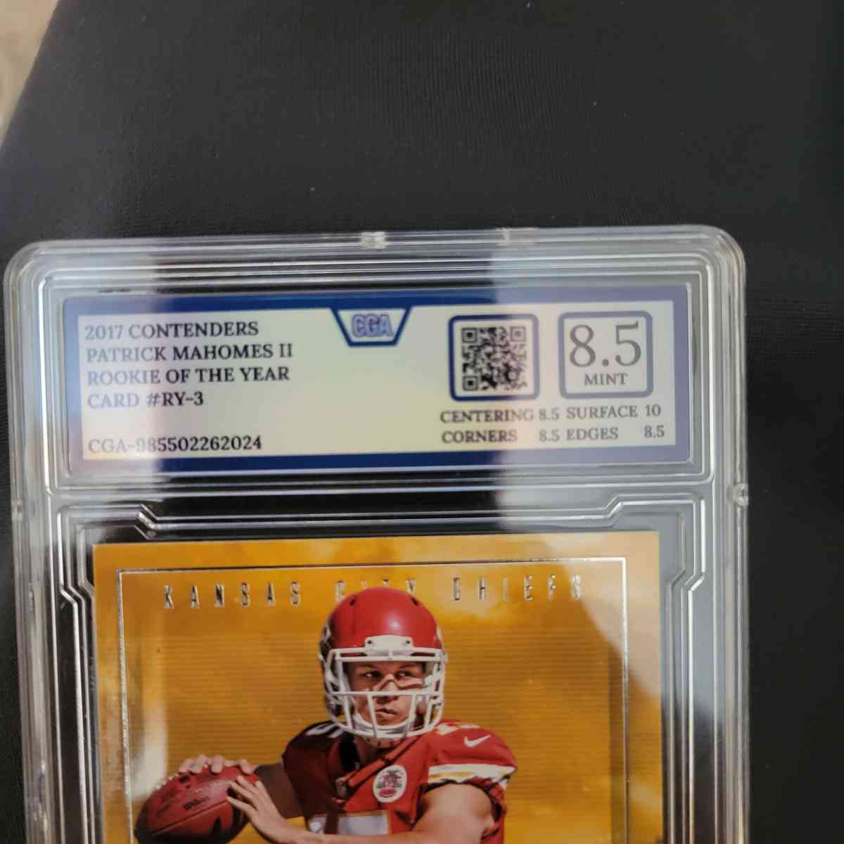 patrick mahomes rookie of the year rookie card