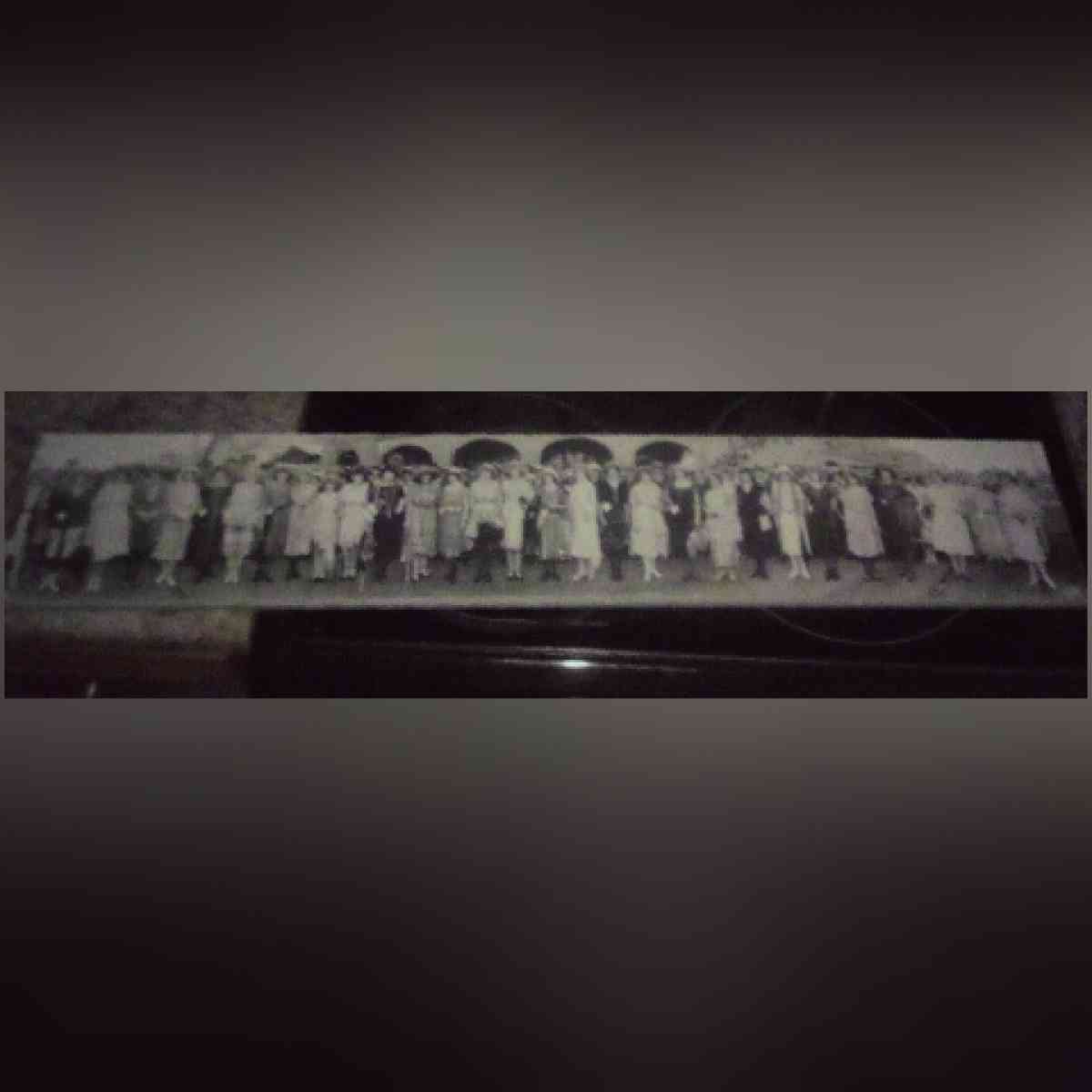 wooden long pantographic photograph from the 1920s