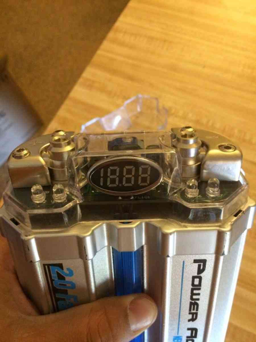 Power Acoustik Neon Digital 20 Farad Capacitor