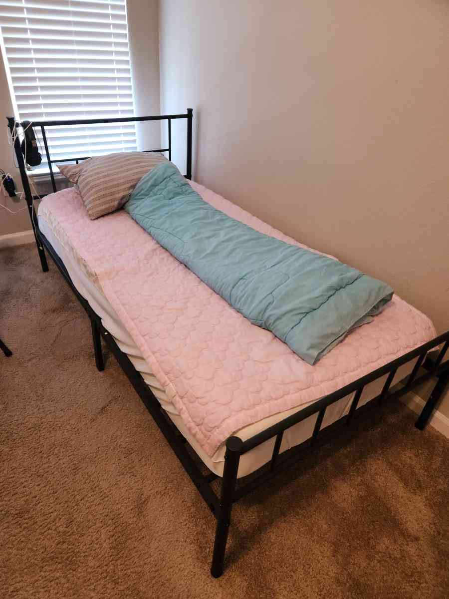 twin mattress with frame