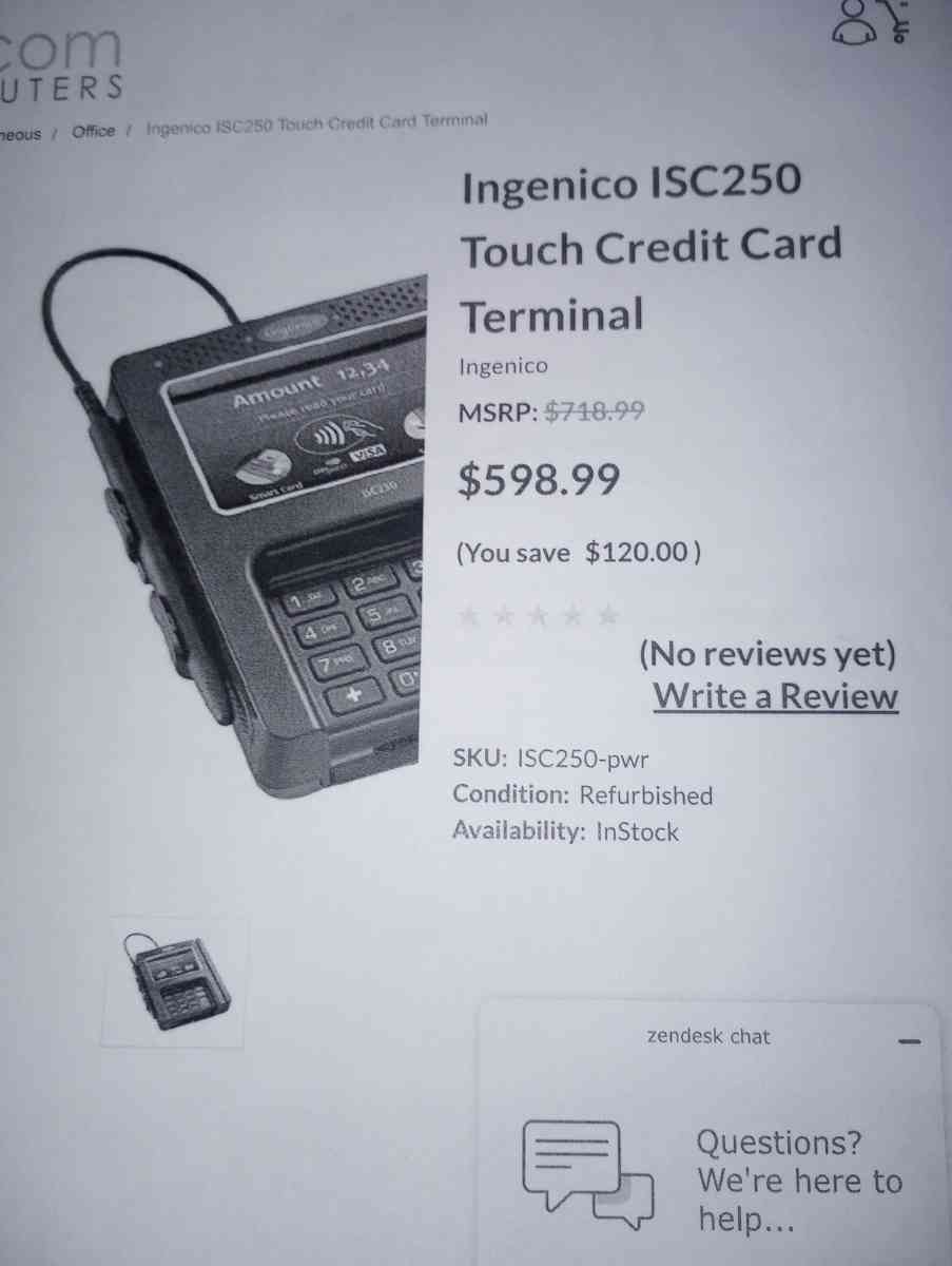 credit card terminal